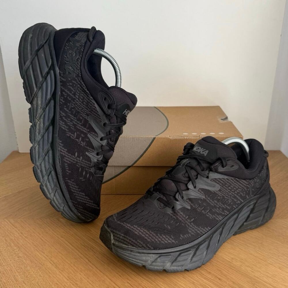 Hoka One One Gaviota 4 ‘Triple Black’ Women Running Sneakers- SZ 10.5